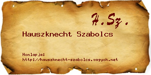 Hauszknecht Szabolcs névjegykártya